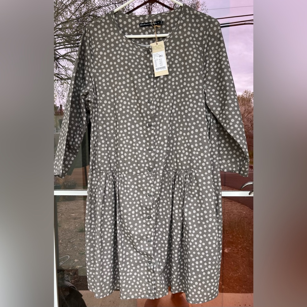 Gudrun Sjoden gray medium organic cotton dress